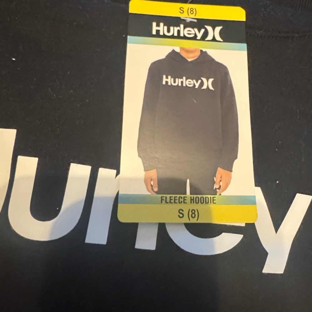 Hurley fleece hoodie for kids Size Small 7/8 Unisex Boys & Girls - Picture 4 of 8